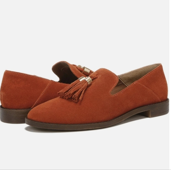 Franco Sarto Shoes - Franco Sarto Hadden Loafers Autumn Orange Suede 6